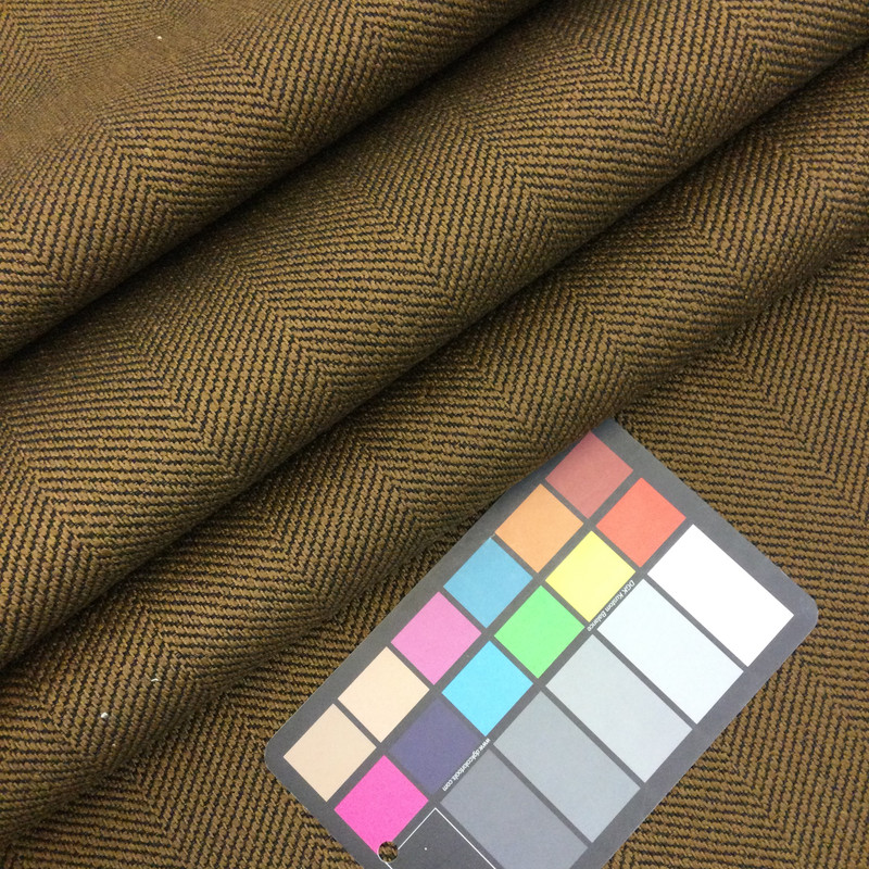 Fiden in color Walnut Brown by Richloom Fabrics | Herringbone Twill | Upholstery Fabric  | 54" Wide | By the Yard | Durable