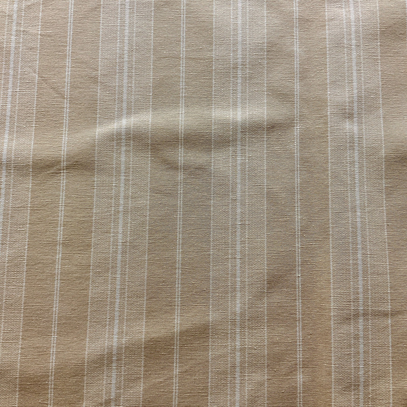 Bromley in color Ecru | Yellow with Stripes | Upholstery / Drapery Fabric  | 54" Wide | By the Yard | Durable