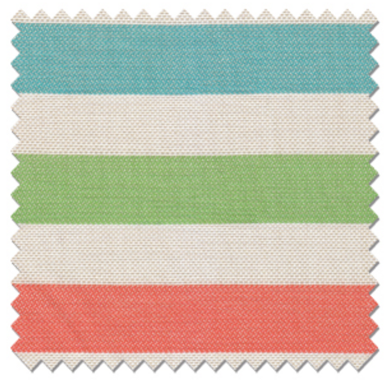 Rainbow Large Strips  60 Inch Furniture Weight Indoor / Outdoor Acrylic Canvas Upholstery Fabric