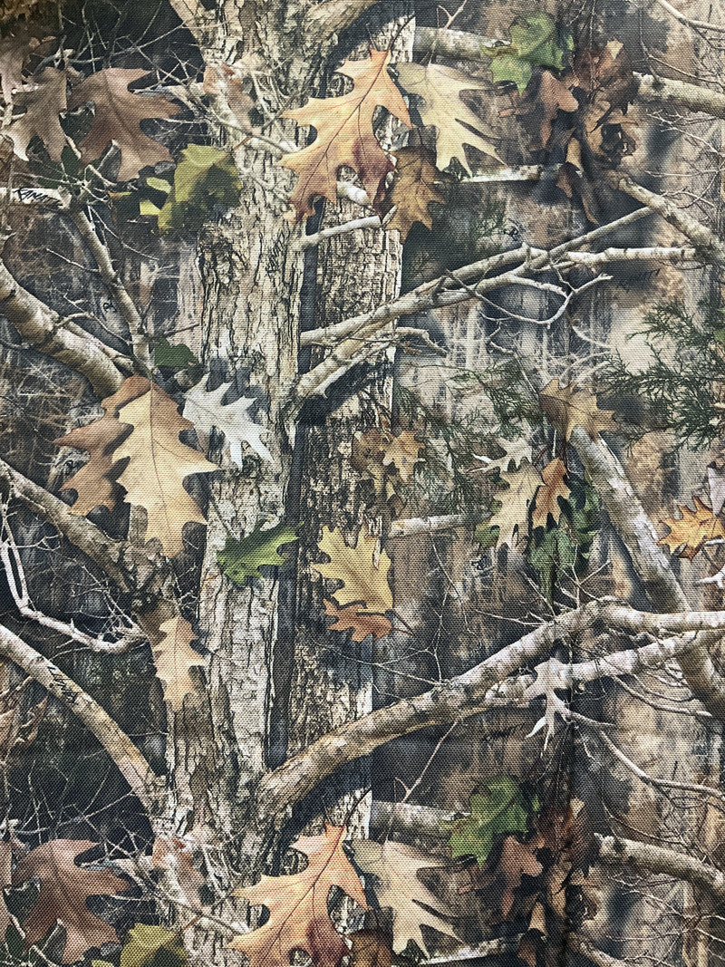 Tree Camouflage Foam-Backed Headliner Fabric / Sew Foam | 1/8" Thick | 54" Wide | By the Yard