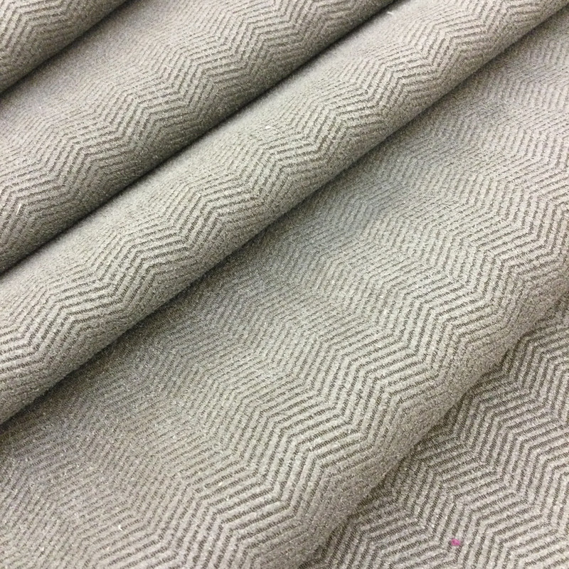 Micro Chevron in Dark Grey | Microfiber | Medium Weight Upholstery Fabric  | 54" Wide | By the Yard | Durable