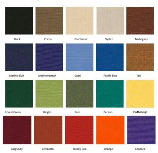 3.75 Yard Piece of Jockey Red Sunbrella Awning & Marine Fabric 60" 6003-0000 - | 6003-0000-01-REM12