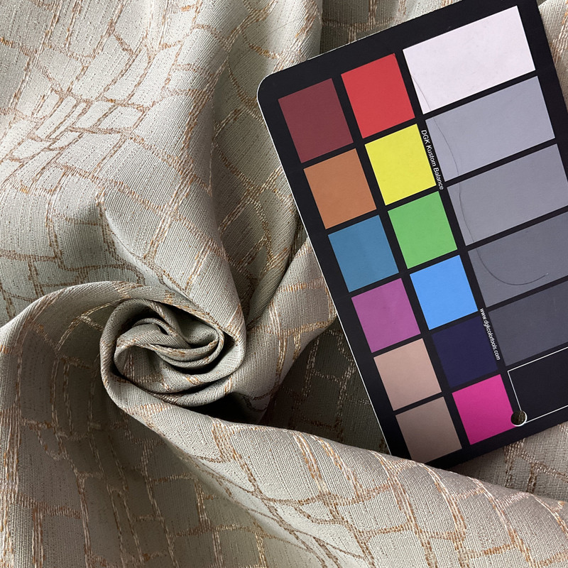 Serena in Silversage | Reptile Pattern in Green / Bronze  | Drapery Fabric | Regal Fabrics Brand | 54" Wide | By the Yard