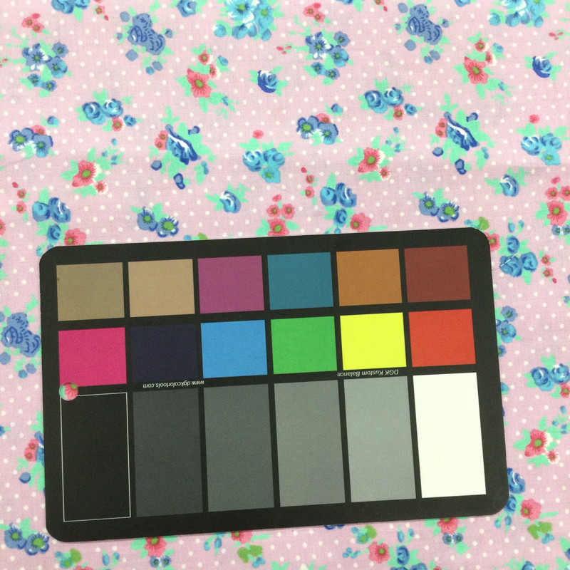 100% Cotton Quilting Fabric | Pink Blue Polka Dot Floral | 44" Wide | By The Yard