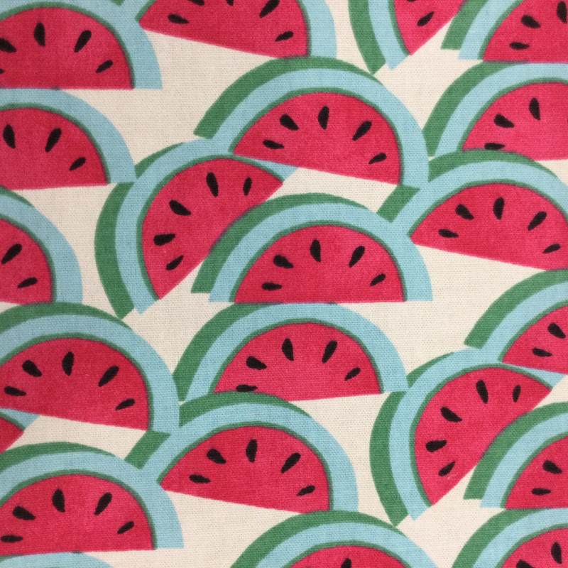 Watermelon in Fuchsia | Pink / Green / White | Home Decor Fabric | PKL Studio | 54" Wide | By the Yard