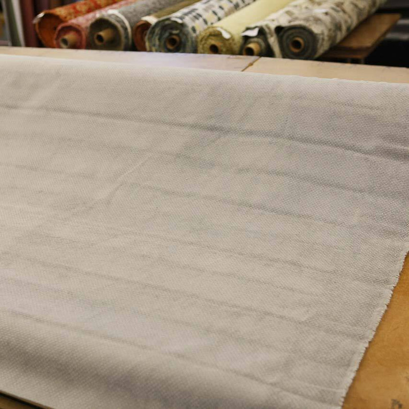 2.75 Yard Piece of Plush Medium Gray Mini Diamond Chenille Upholstery Drapery Fabric