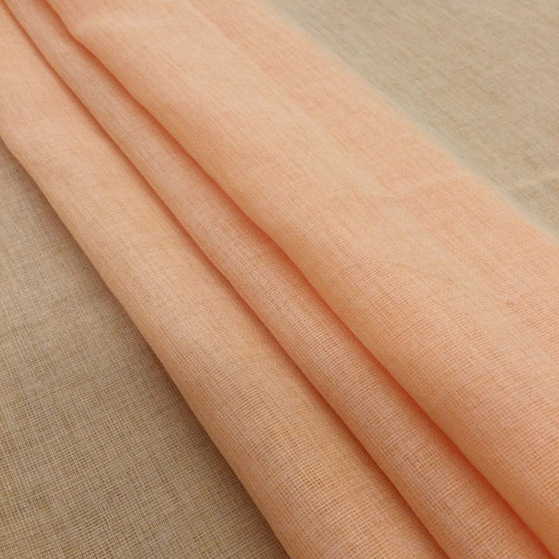 Orange Sherbet Solid Sheer Drapery Mesh Fabric | Sheer | Extra Wide | Drapery| Home Decor | By The Yard | 108 " Wide