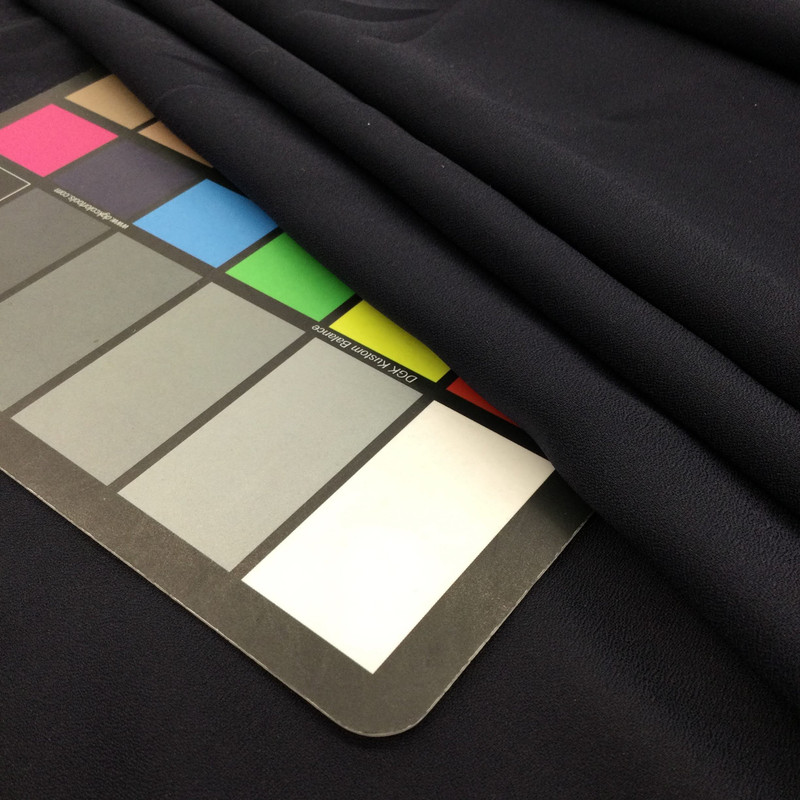 Solid Navy Blue Semi Sheer Georgette Fabric | 100% Polyester | Special Occaision | Clothing and Apparel | 60 Inch Wide | By The Yard