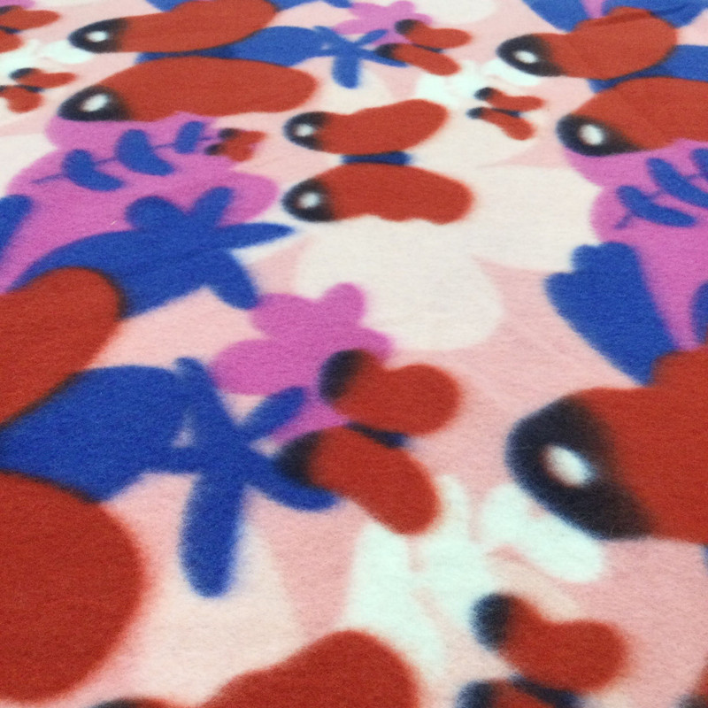 Pink, Red and Blue Butterflies Novelty Polar Fleece | By The Yard | 60 inch Wide Fabric