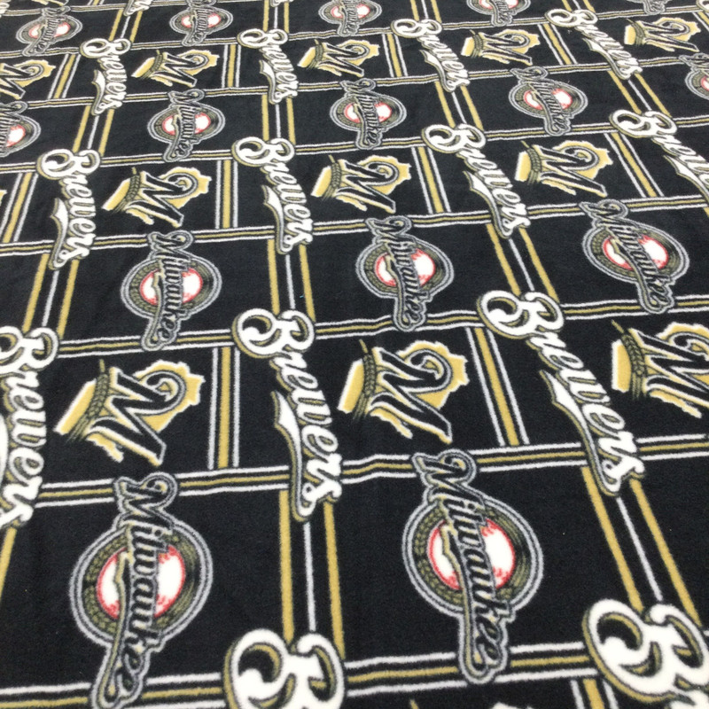 Miwaukee Brewers MLB Novelty Polar Fleece Fabric | By The Yard | 60 inch Wide