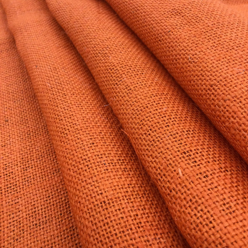 Orange Jute Fabric | Decorative Burlap |  Party Decor / Crafts | 58" Wide | By the Yard