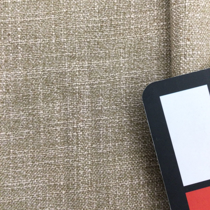 Dilly in Raffia | Two-Toned Light Brown | Linen-like Woven Fabric | Lightweight Upholstery | Slipcovers / Drapery | 54" Wide | By the Yard