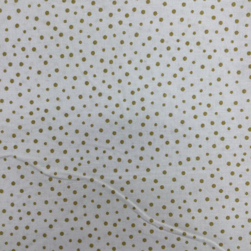 Dots in Brown on White | Quilting Fabric | 100% Cotton | 44 wide | By the Yard 3617
