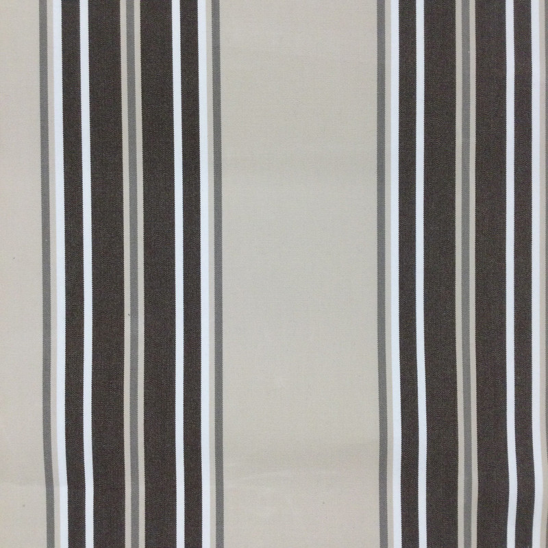Vintage Stripes in Brown / Beige / White | Outdoor Awning / Marine Fabric | 100% Acrylic  | 46" Wide | By the Yard