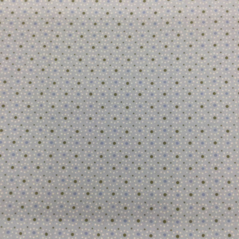 Dotted Design in Light Blue and White | Juvenile Flannel Fabric | 44 Wide | 100% Cotton | By The Yard 185