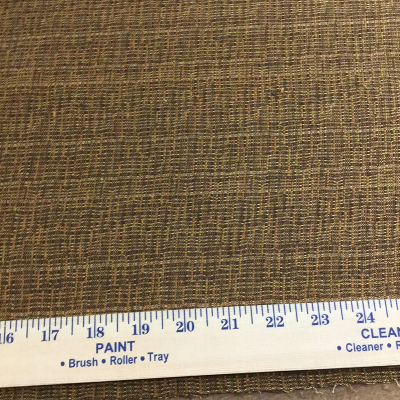 2.75 Yard Piece of Brown / Orange Textured Weave | Upholstery / Slipcover Fabric | 54" Wide | By the Yard