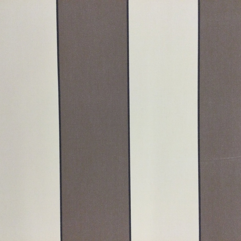 Striped Outdoor Fabric | Brown / Beige | Patio & Marine Upholstery / Awnings | WATERPROOF | Sunbrella-Like | 47" Wide | By the Yard