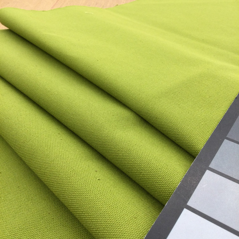 Kiwi Green Cotton Canvas Fabric | Mid Weight Home Decor | 100 % Cotton | 60 inch Wide | By The Yard
