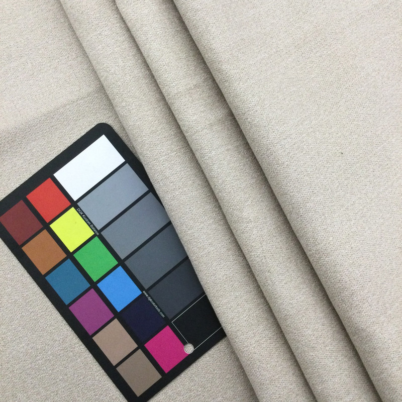 Solid Beige | Medium Weight Microfiber Fabric | Upholstery | 54" Wide | By the Yard