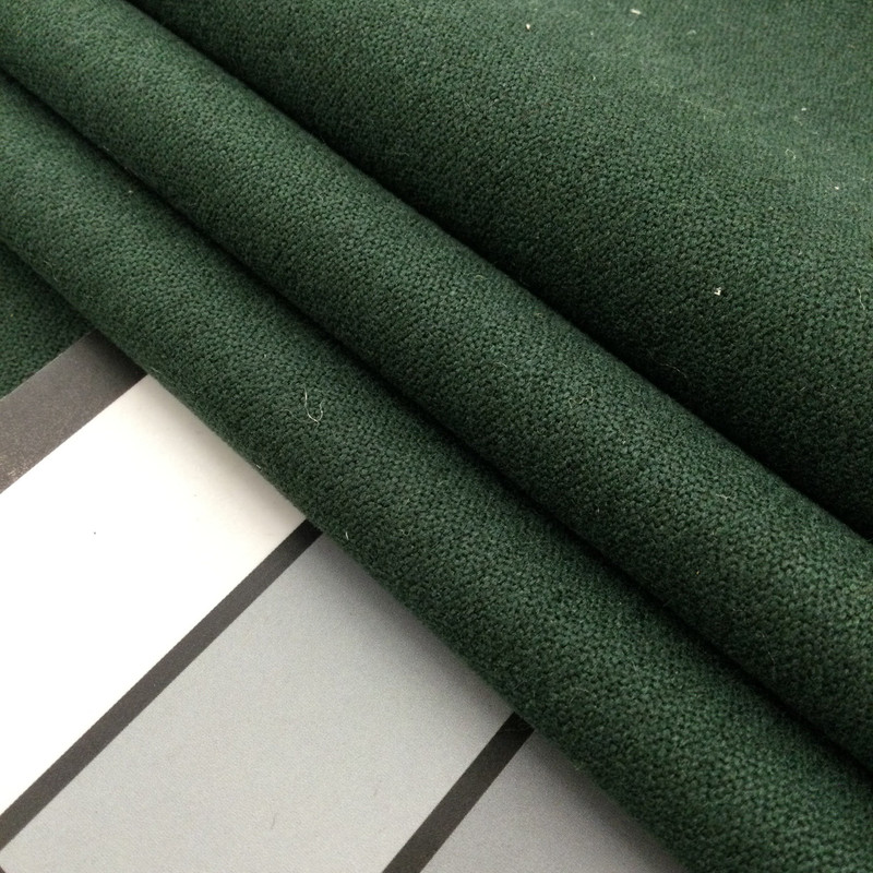 Dark Forest Green | Brushed Polyester | Upholstery / Drapery Fabric | 54" Wide | By the Yard