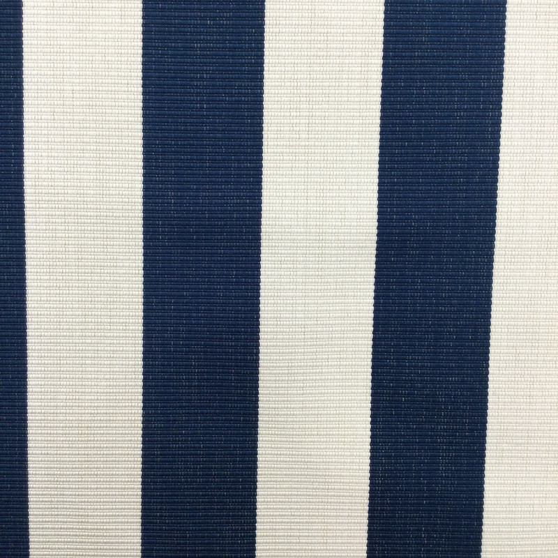 Nautical Stripes in Navy Blue and Oyster White | Upholstery / Slipcover Fabric  | 54" Wide | By the Yard