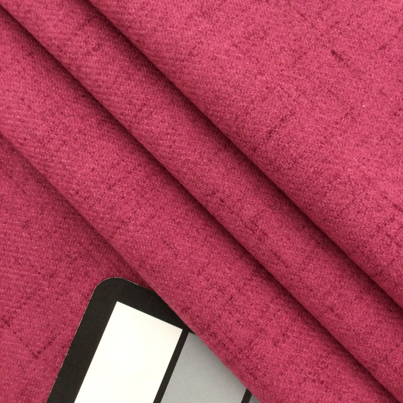 Two Toned Azalea Pink Brushed Polyester | Upholstery / Slipcovers Fabric | Medium Weight | 54" Wide | By the Yard | "Caswell" Azalea