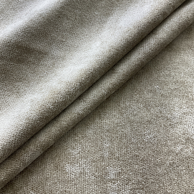 Chenille Fabric in Ecru | Heavyweight Upholstery | 54" Wide | By the Yard | "Aiken" Ecru