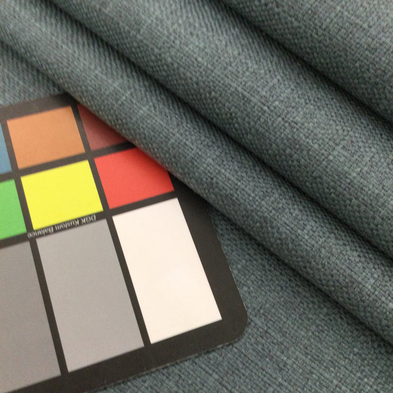 Steel Blue Basketweave Fabric | Heavyweight Upholstery | 54" Wide | By the Yard | Katan in Slate