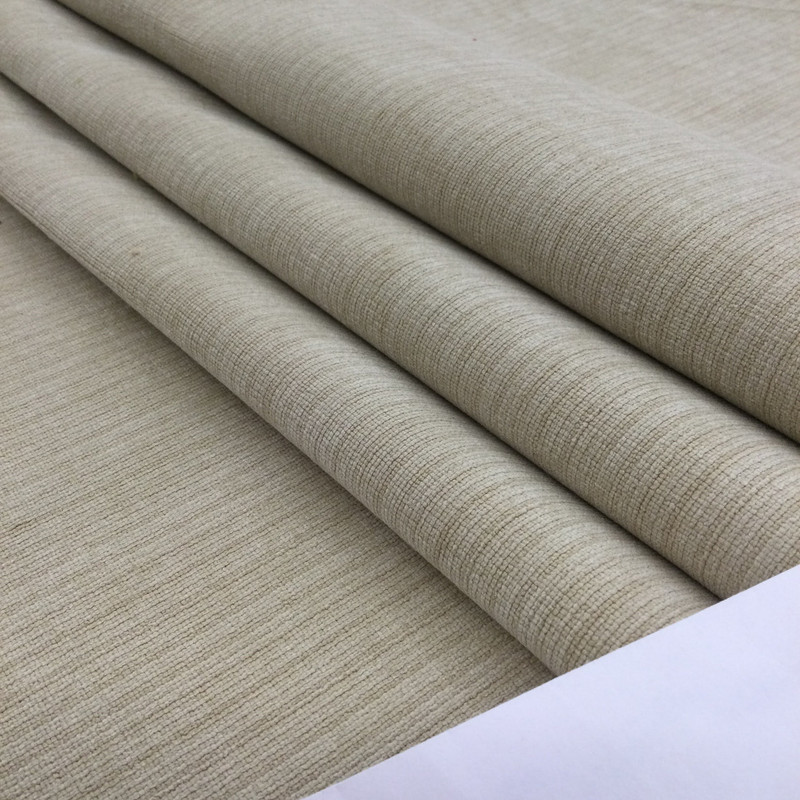 Chenille Fabric in Off White | Heavyweight Upholstery | 54" Wide | By the Yard | Durable