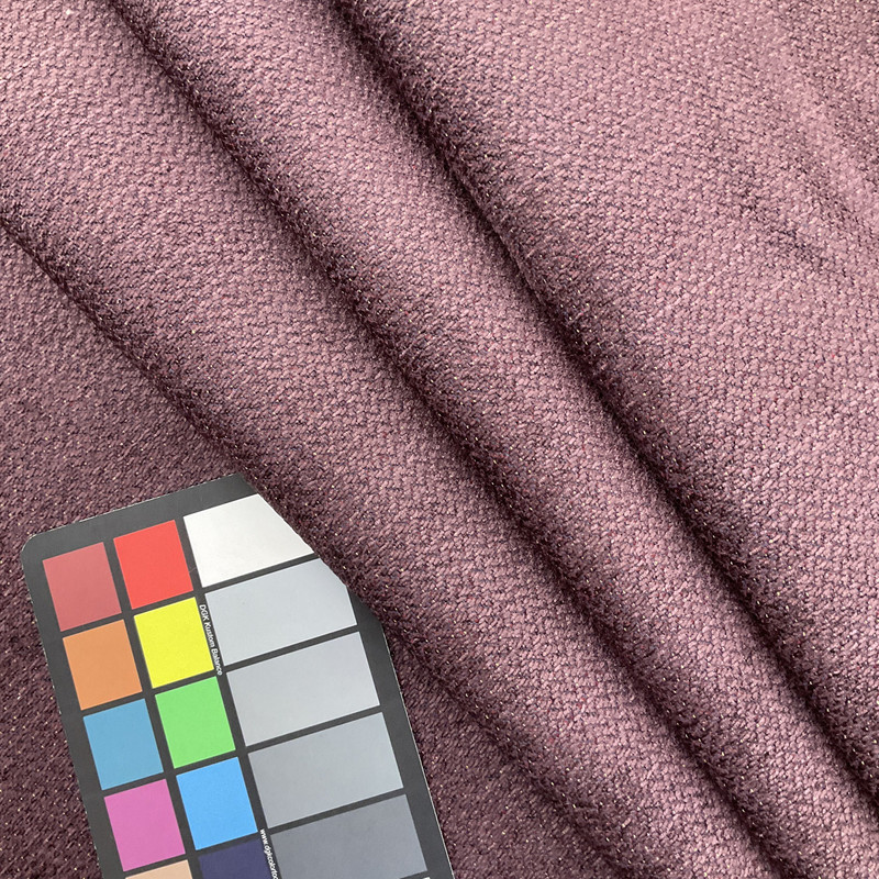 Chenille Fabric | Plum with hint of Blue and Red | Heavyweight Upholstery | 54" Wide | By the Yard