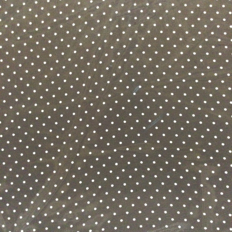 Black and White Mini Polka Dot Sheer Chiffon Fabric | 100% Polyester | Clothing and Apparel | 58 Inch Wide | By The Yard