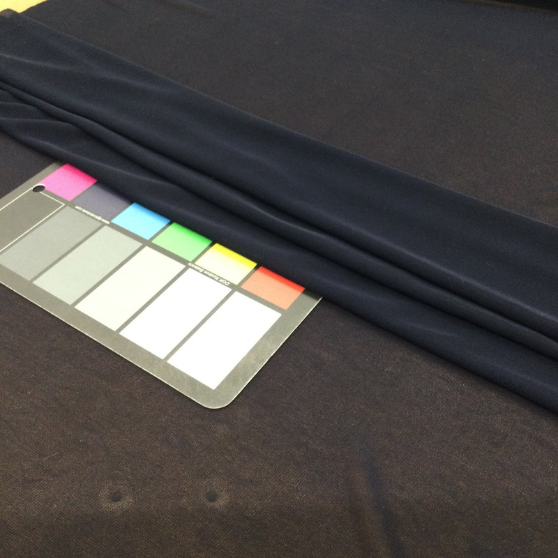 Dark Navy Blue Sheer Mesh Knit Fabric | 2 Way Stretch | Lightweight | Clothing and Apparel | 60 Inch Wide | By The Yard