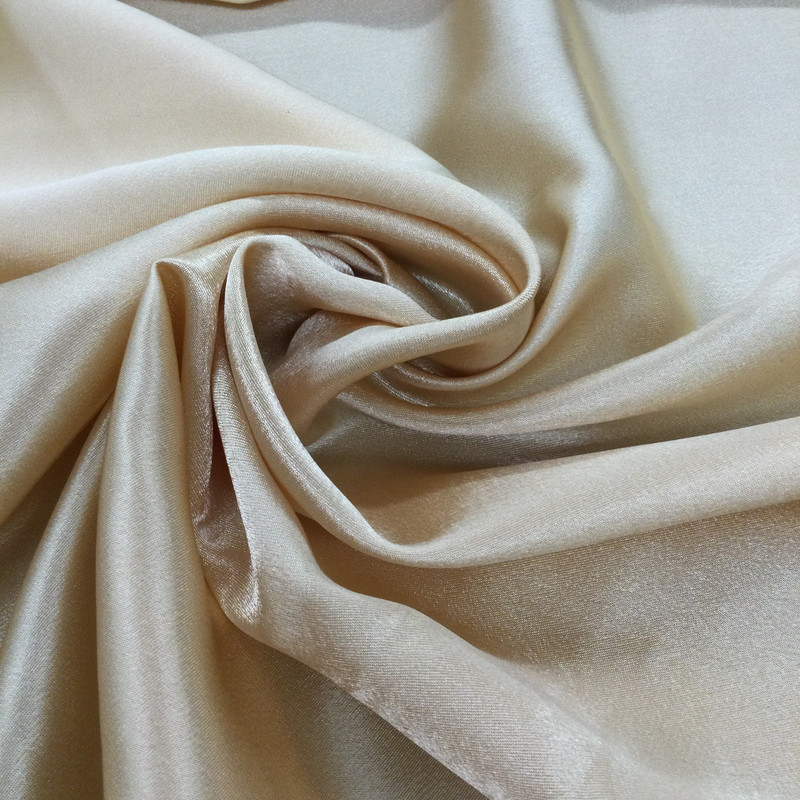 Golden Tan Silky Solid Lightweight Satin Fabric | Special Occasion | Lining | 100% Polyester | Clothing and Apparel | 60 inch Wide | Sold By the Yard