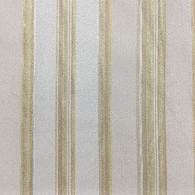 Elegant Striped Fabric in Off White / Gold / Tan | Drapery / Slipcovers / Upholstery | 54" Wide | By the Yard