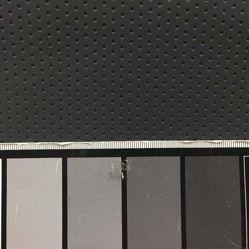 1.75 Yard Piece of Charcoal Gray Dimpled Dot Stretch Auto Vinyl Upholstery Fabric By The Yard 54"W