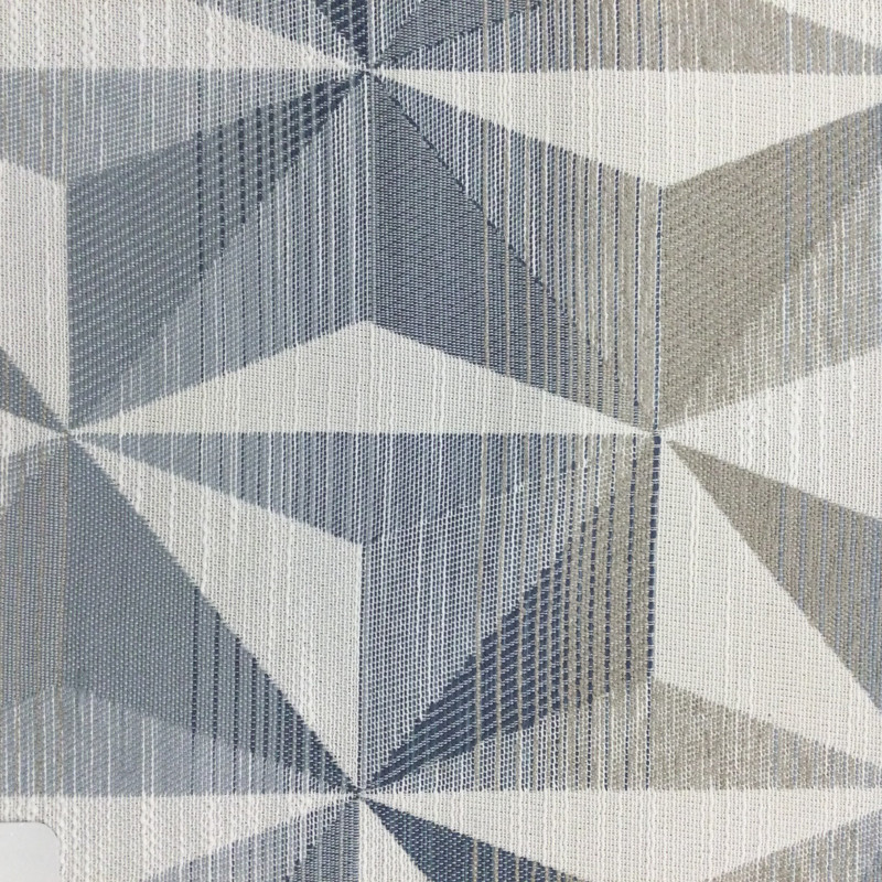 Geometric Slub Fabric in Blue-Grey / Taupe / Off White | Home Decor / Upholstery | 100% Polyester | 54" W | By the Yard | Regal Fabrics "Whirl in Latitude"