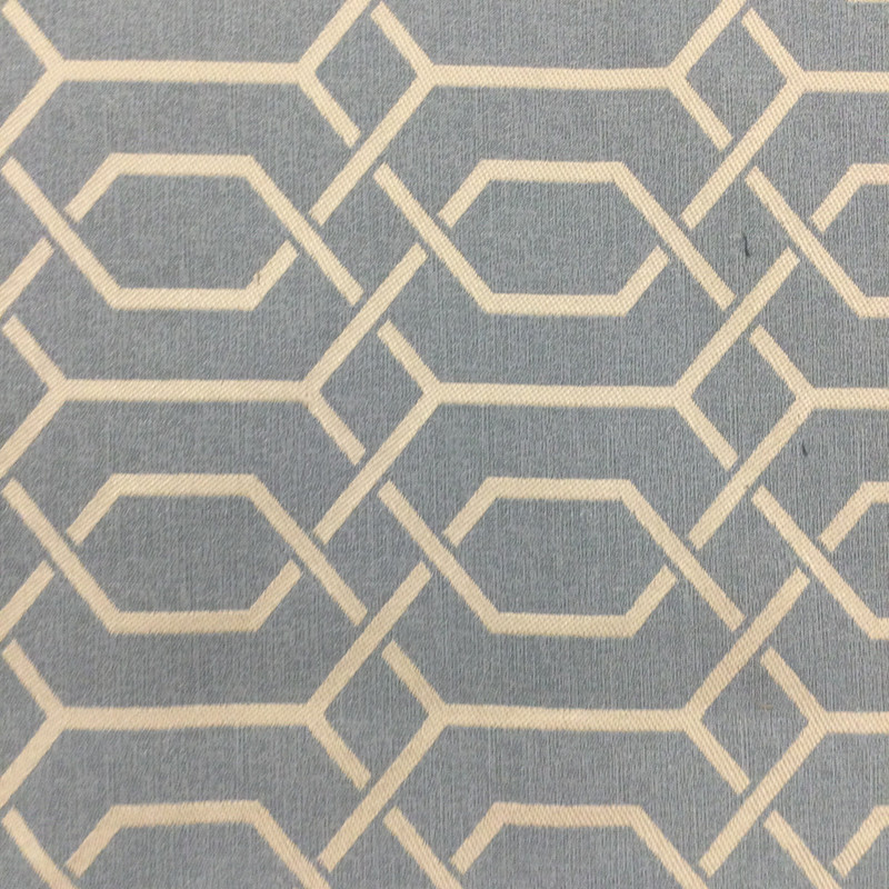 Lattice Fabric in Blue and Pale Green | Home Decor / Upholstery | 100% Polyester | 54" W | By the Yard | Regal Fabrics "Civic in Rain"