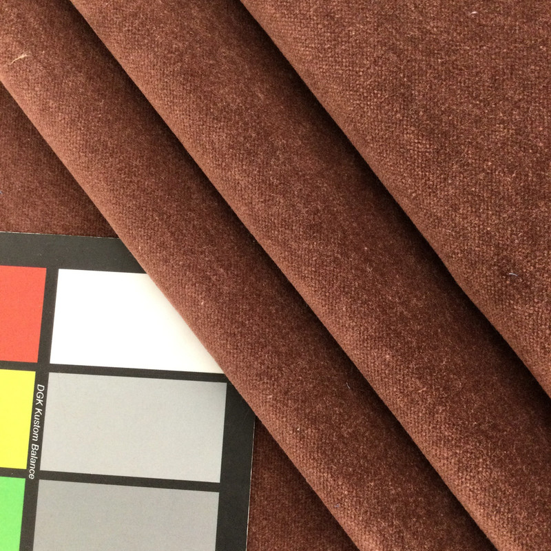 Velvet Fabric in Burgundy Red | Upholstery / Pillows | 57" Wide | By the Yard | Leslie Jee Textiles "Ritz" in Bourdeaux