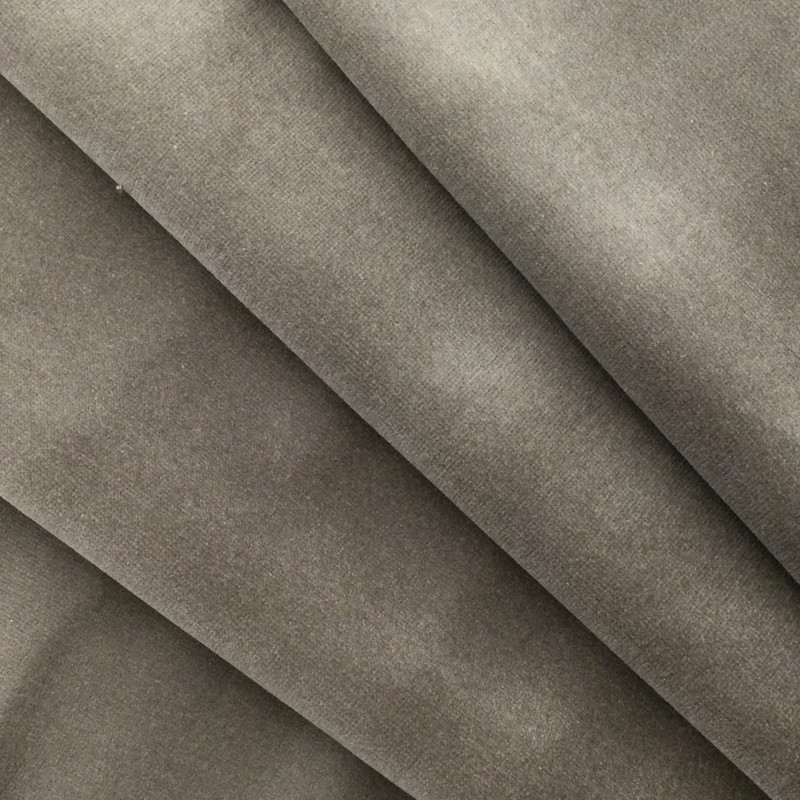 Truffle Brown Velvet Fabric | Upholstery | 100% Cotton | 54" Wide | By the Yard | Kaufmann "Taboo" in Truffle