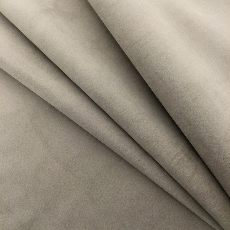 Light Brown Velvet Fabric | Upholstery | 100% Polyester | 54" Wide | By the Yard | Kaufmann "Legend" Chincilla