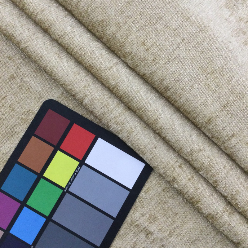 5 Yard Piece of Golden Tan Chenille Fabric | Heavyweight Upholstery | 54" Wide | By the Yard | Jubilant in Camel