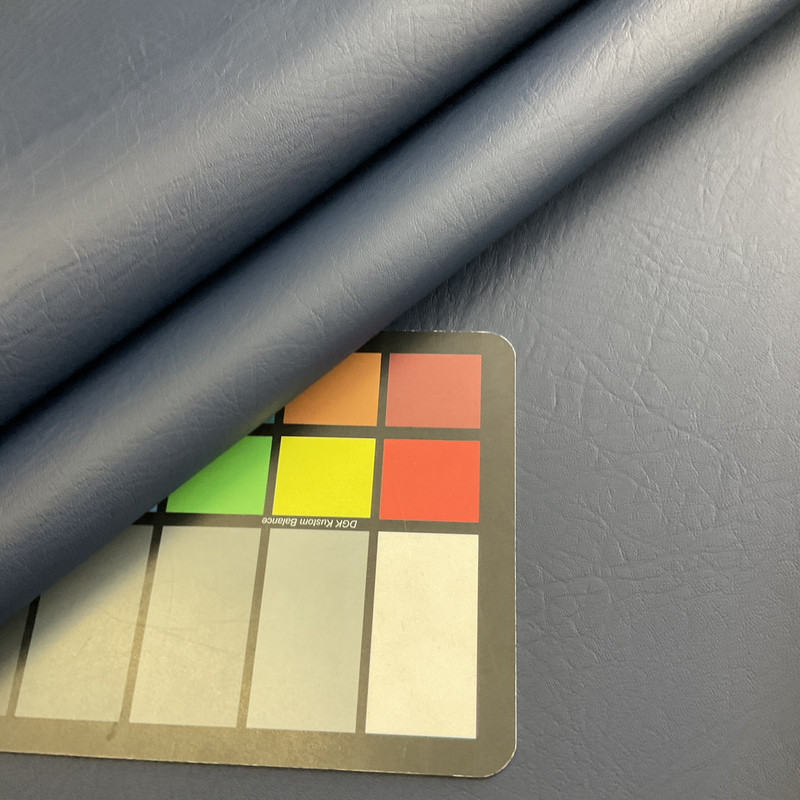 Richloom Fortress Marine Vinyl Outing Navy | Very Heavyweight Faux Leather, Vinyl, Marine Vinyl Fabric | Home Decor Fabric | 54" Wide