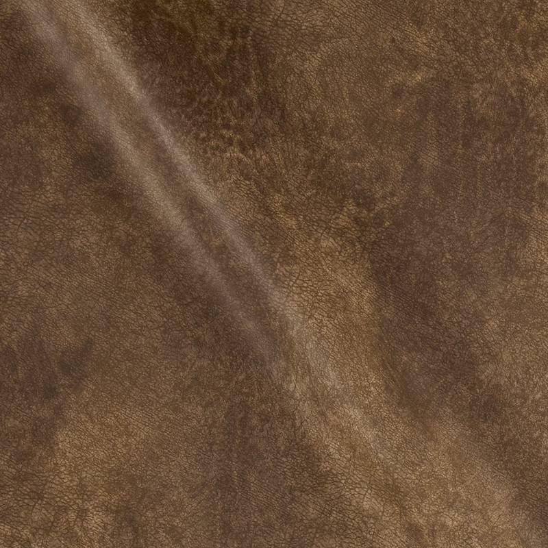Richloom Tough Faux Leather Namibia Chocolate | Heavyweight Faux Leather Fabric | Home Decor Fabric | 54" Wide
