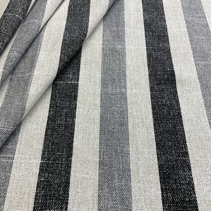 Richloom Solarium Outdoor Tilford Noir | Medium Weight Outdoor Fabric | Home Decor Fabric | 54" Wide