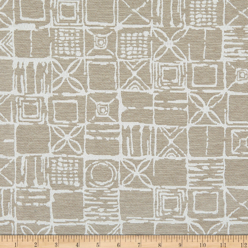 Richloom Fortress Clear Zelona Woven Doe | Home Decor Fabric | 54" Wide