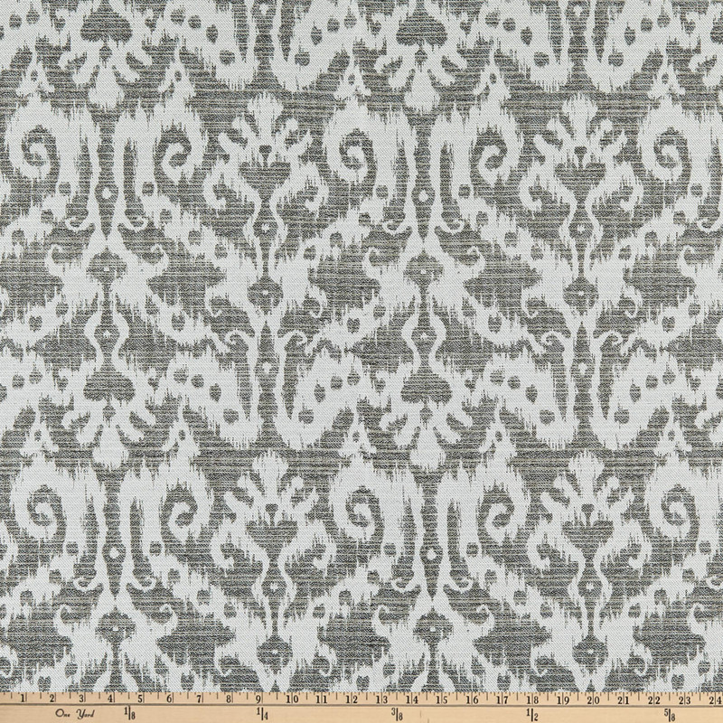 Richloom Solarium Outdoor Woven Jeness Pewter | Home Decor Fabric | 54" Wide