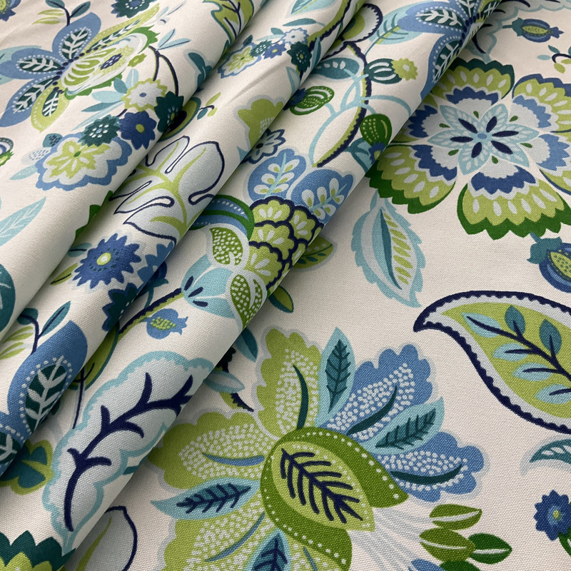 Richloom Solarium Outdoor Telfair Seaglass | Lightweight Woven, Outdoor Fabric | Home Decor Fabric | 54" Wide