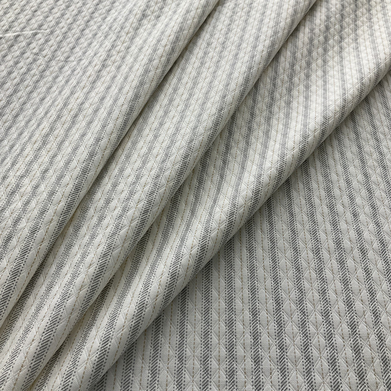 Richloom Solarium Diamond Tech Ticking Outdoor Pewter | Medium Weight Outdoor Fabric | Home Decor Fabric | 54" Wide