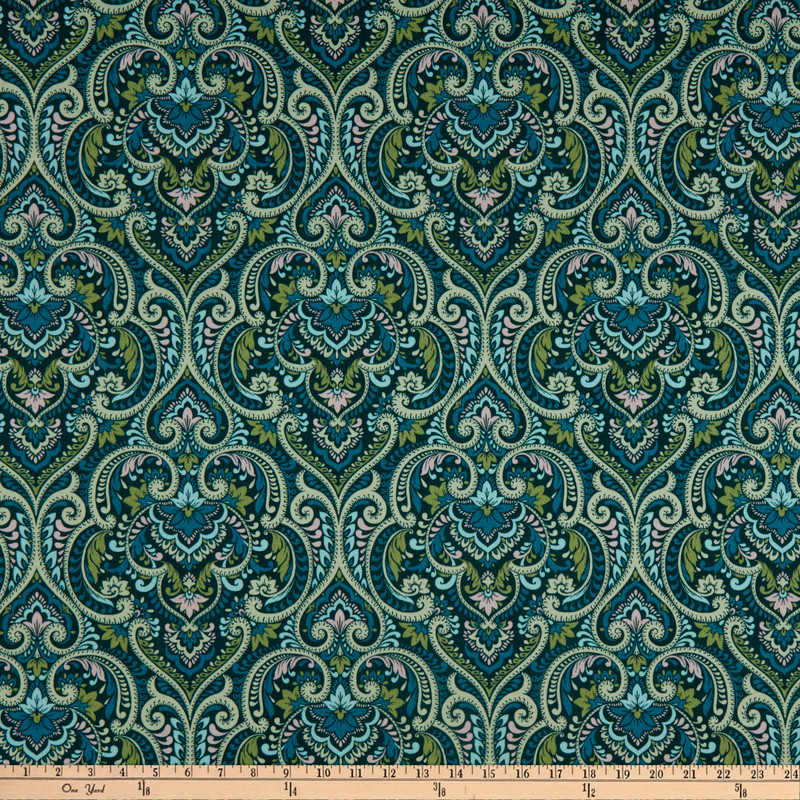 Richloom Solarium Parkview Outdoor Emerald | Very Heavyweight Outdoor Fabric | Home Decor Fabric | 54" Wide