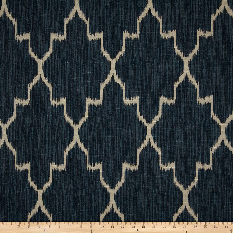 Lacefield Designs Monaco Sapphire | Medium Weight Duck Fabric | Home Decor Fabric | 55" Wide